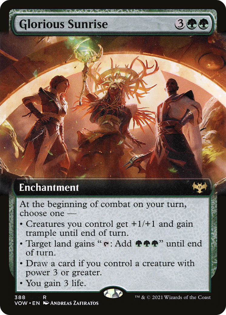 Glorious Sunrise (Extended Art) (388) - Innistrad: Crimson Vow