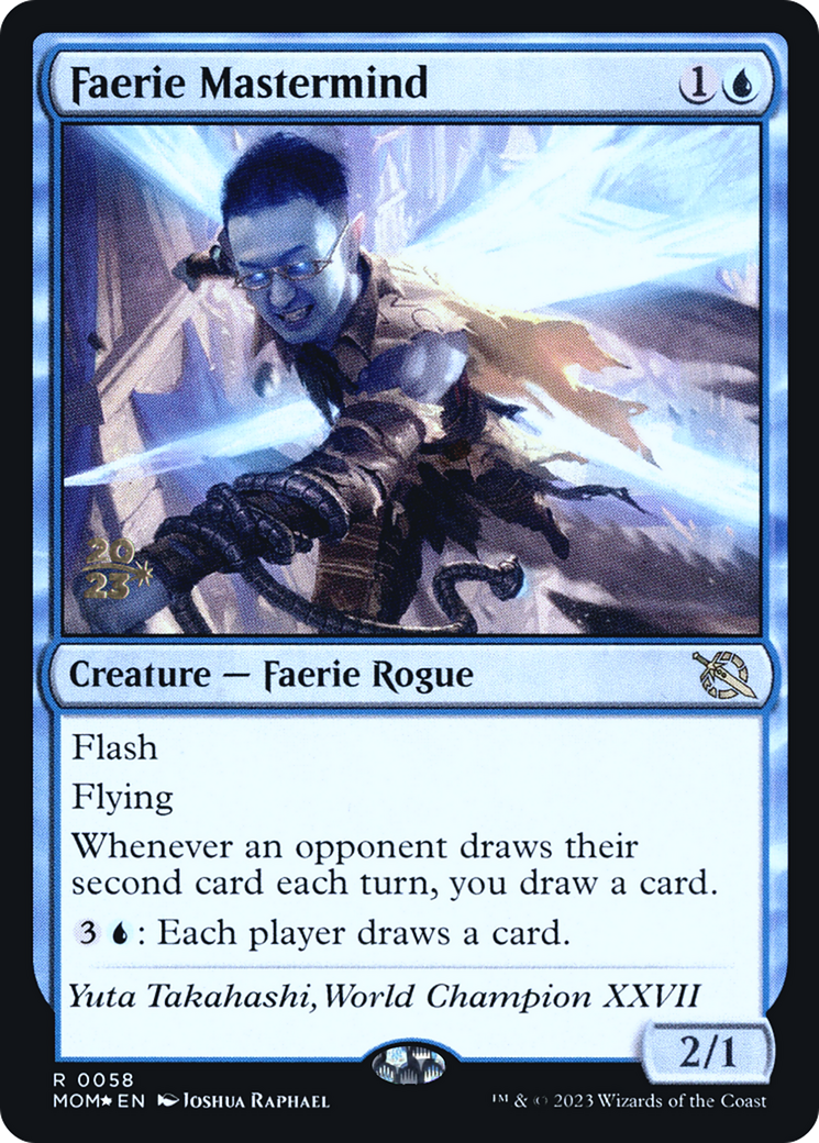 Faerie Mastermind (58s) Foil - March of the Machine Promos