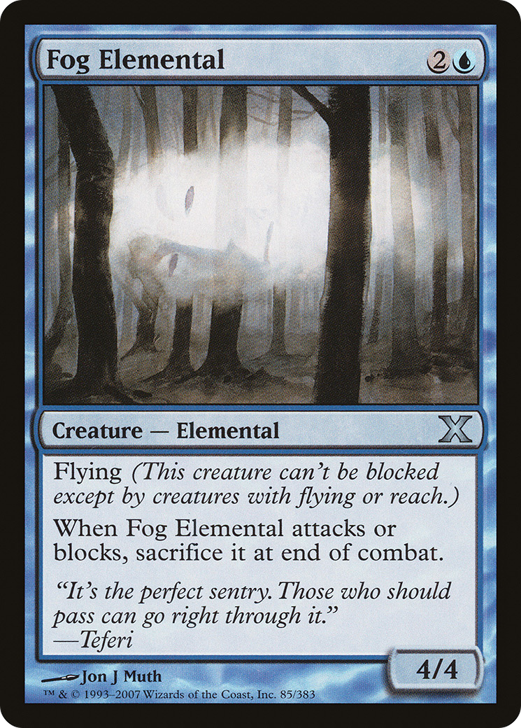 Fog Elemental (085) - Tenth Edition
