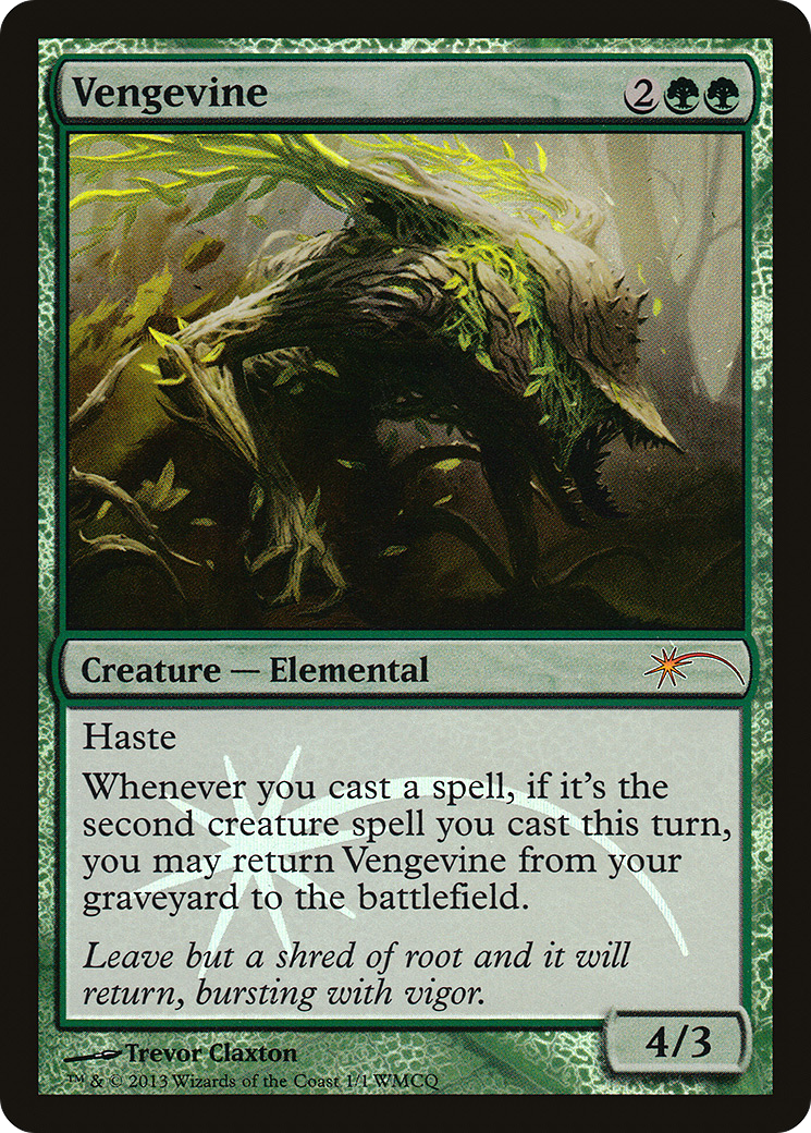 Vengevine (001) Foil - World Magic Cup Qualifiers