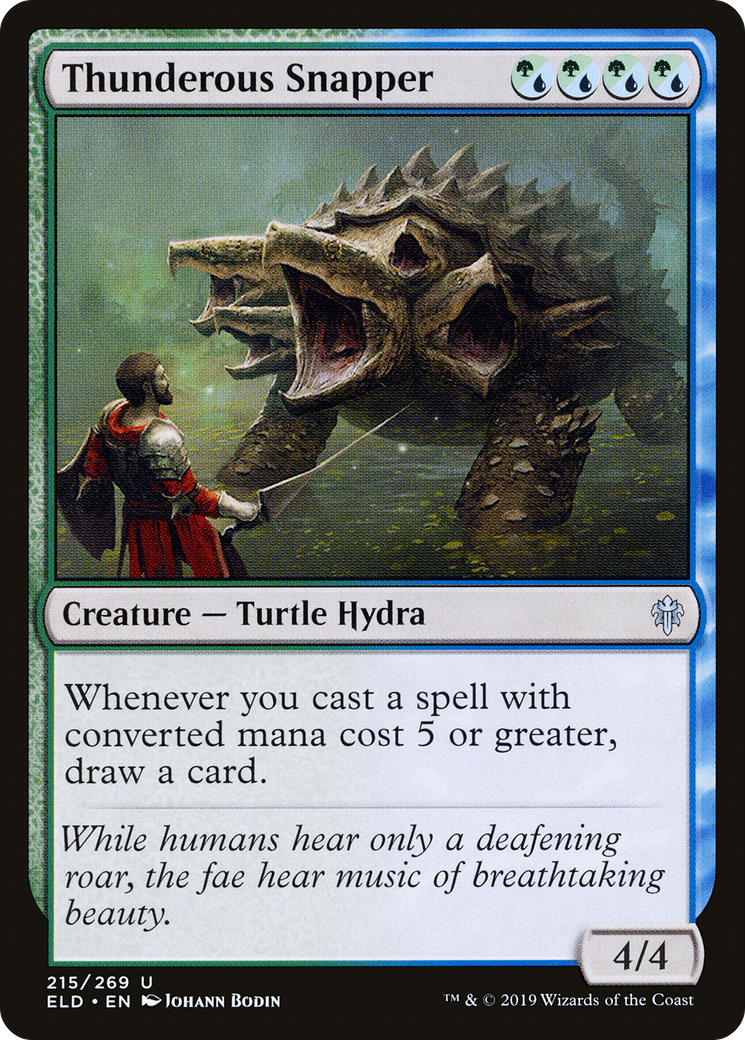 Thunderous Snapper (215) - Throne of Eldraine