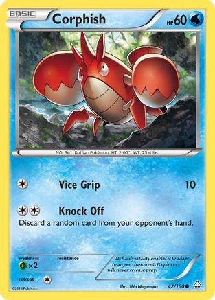 Corphish (42) Reverse Holofoil - XY Primal Clash