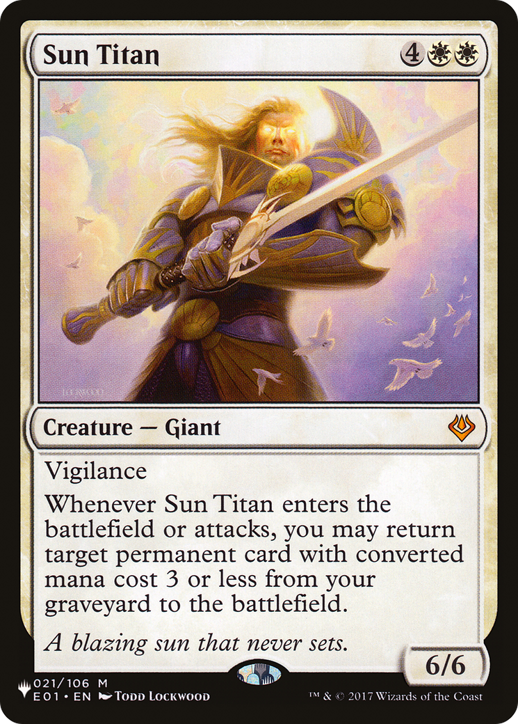 Sun Titan (E01-21) - The List