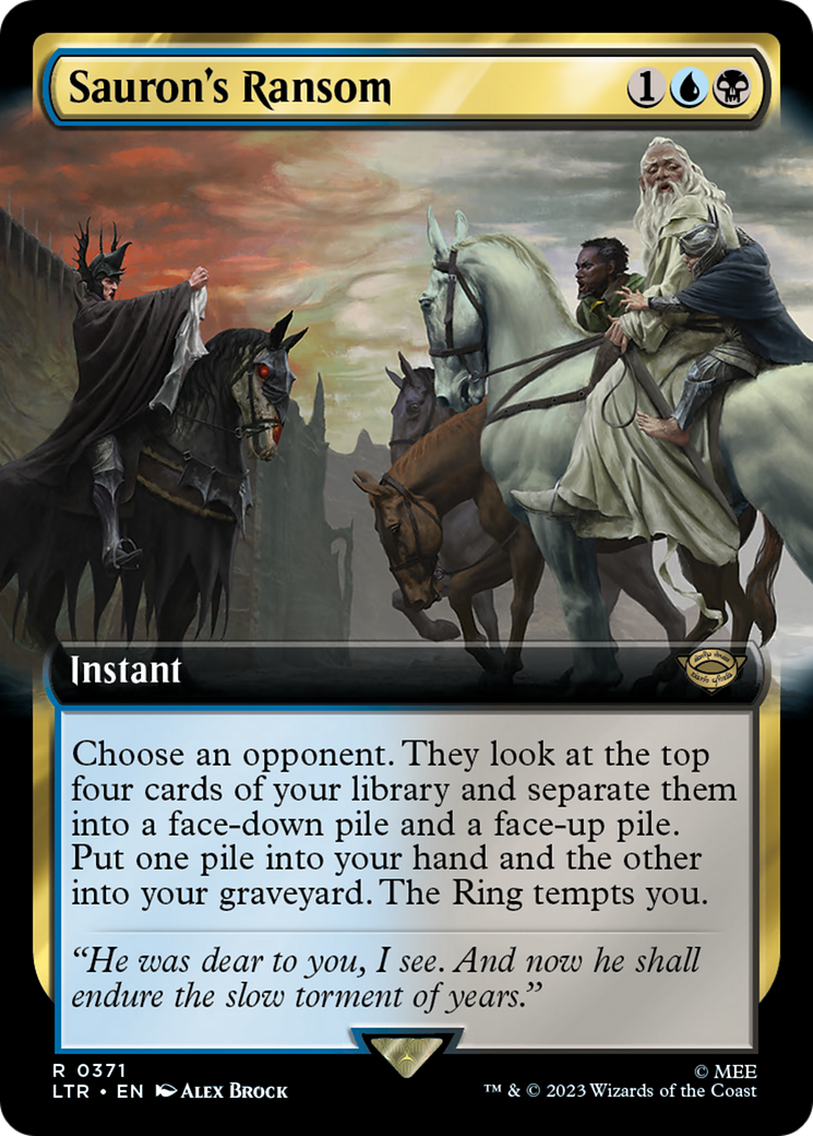 Sauron's Ransom (Extended Art) (371) Foil - The Lord of the Rings: Tales of Middle-earth