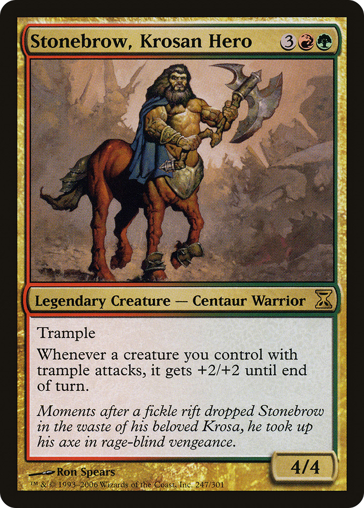 Stonebrow, Krosan Hero (247) - Time Spiral