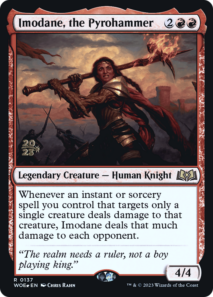 Imodane, the Pyrohammer (137) Foil - Wilds of Eldraine Promos