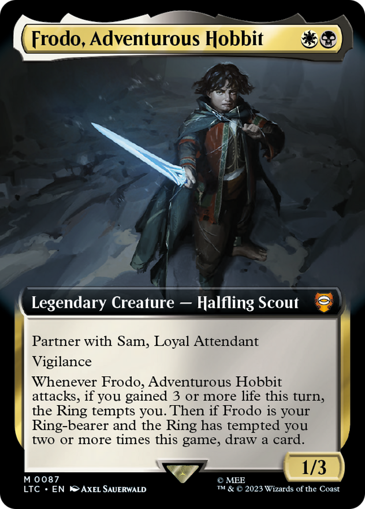 Frodo, Adventurous Hobbit (Extended Art) (087) - Tales of Middle-earth Commander