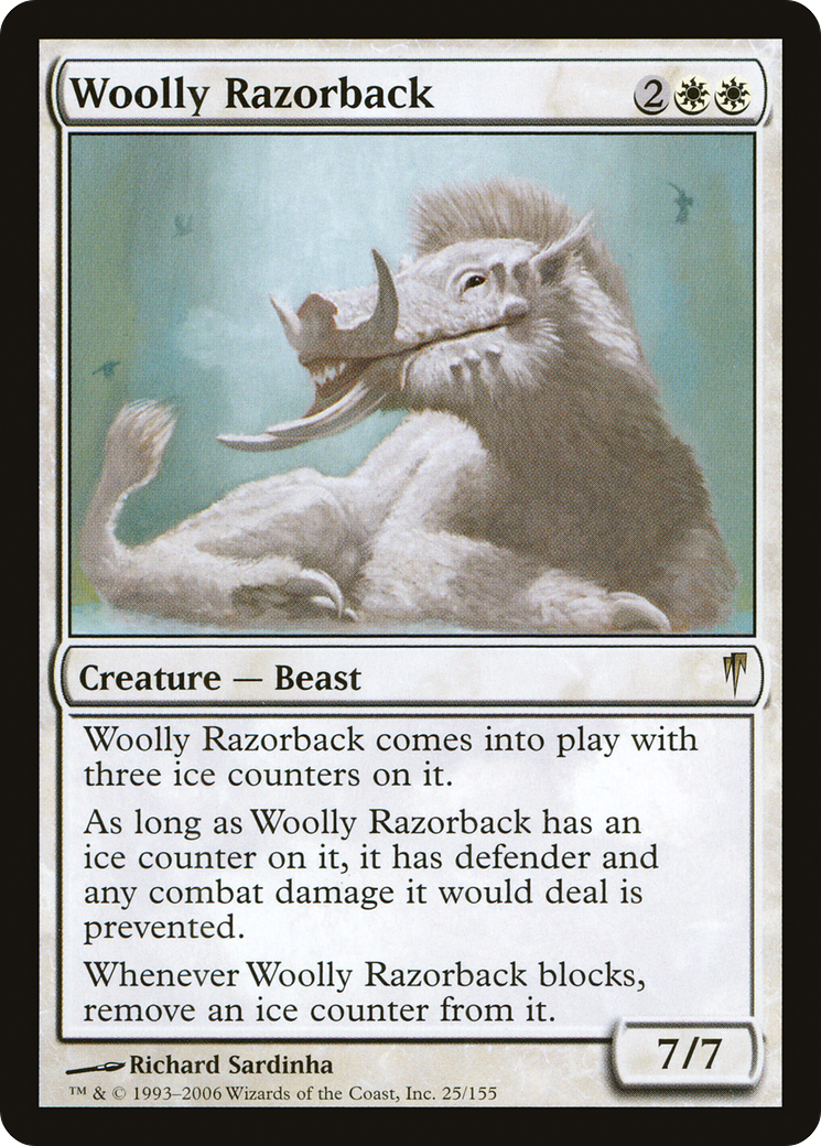 Woolly Razorback (025) Foil - Coldsnap