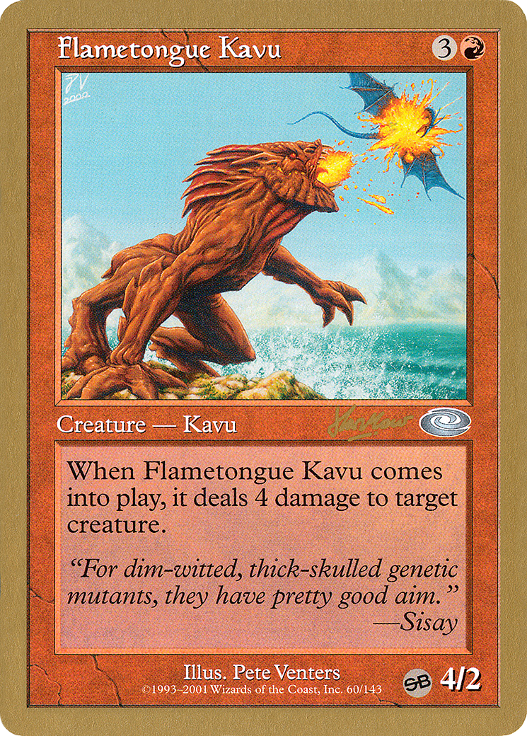 Flametongue Kavu (Retro) (shh60sb) - World Championship Decks 2002