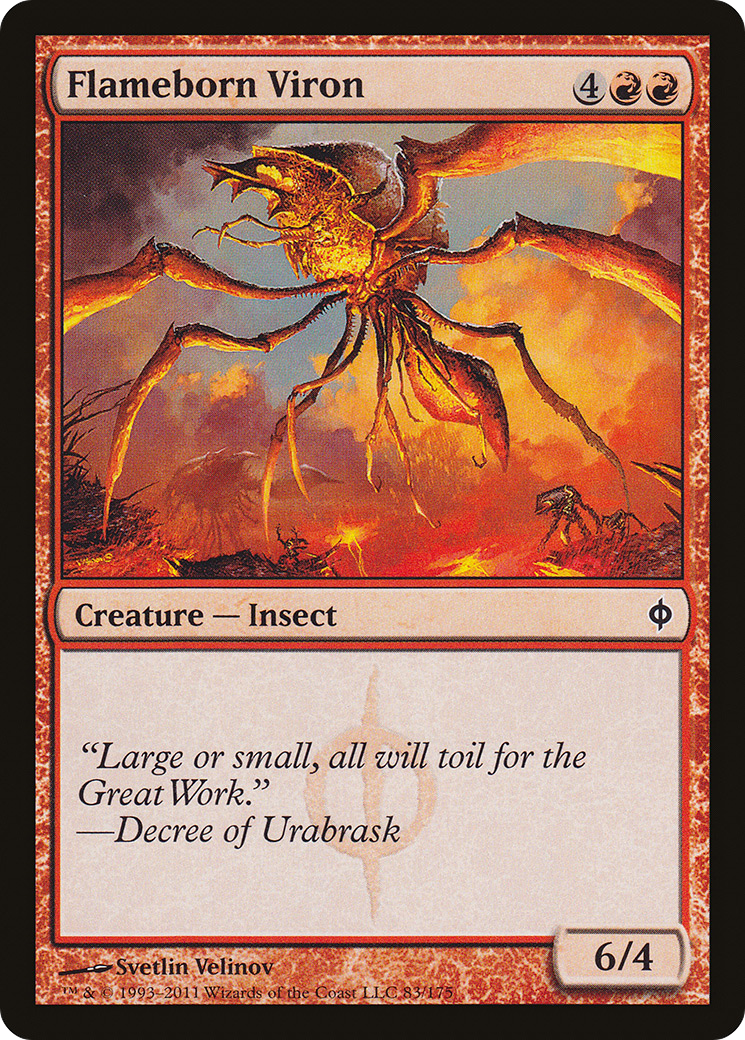 Flameborn Viron (083) Foil - New Phyrexia