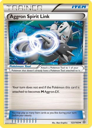 Aggron Spirit Link (123) Reverse Holofoil - XY Primal Clash