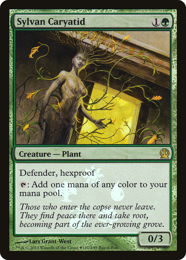 Sylvan Caryatid (180) Foil - Theros Promos