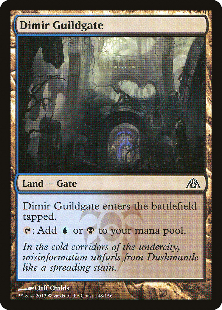 Dimir Guildgate (148) Foil - Dragon's Maze