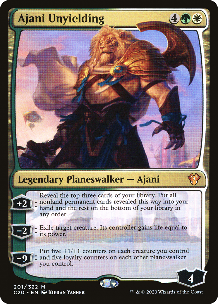 Ajani Unyielding (201) - Commander 2020