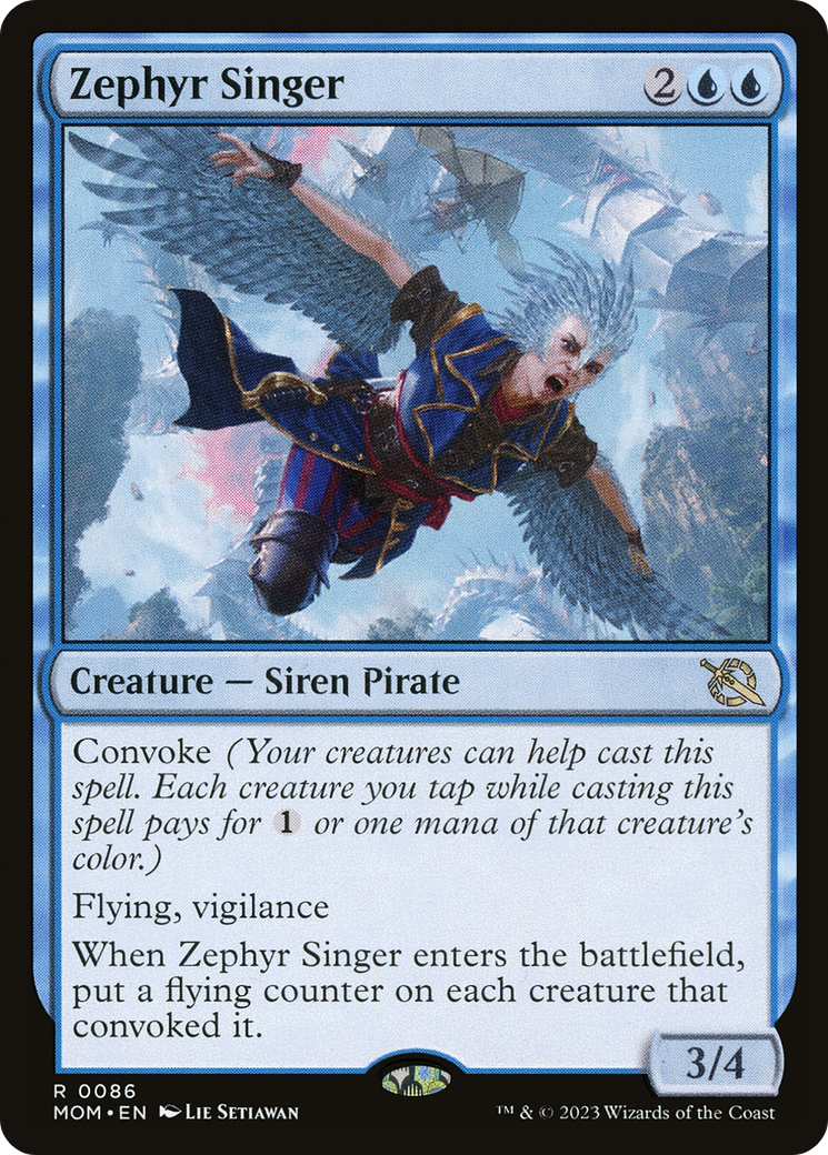 Zephyr Singer (086) Foil - March of the Machine