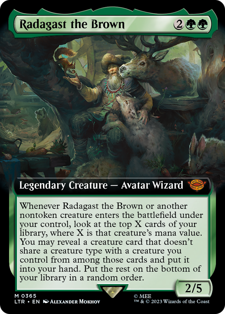 Radagast the Brown (Extended Art) (365) Foil - The Lord of the Rings: Tales of Middle-earth