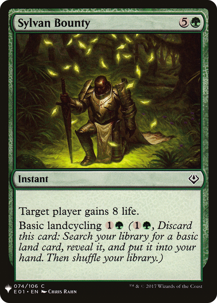 Sylvan Bounty (E01-74) - The List