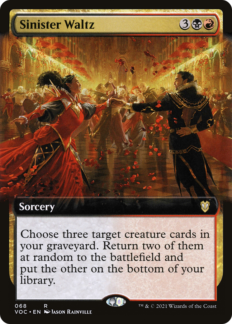 Sinister Waltz (Extended Art) (068) - Crimson Vow Commander