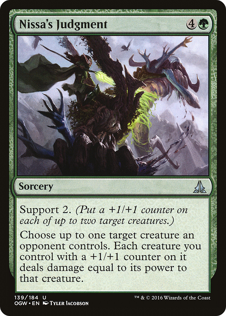 Nissa's Judgment (139) Foil - Oath of the Gatewatch