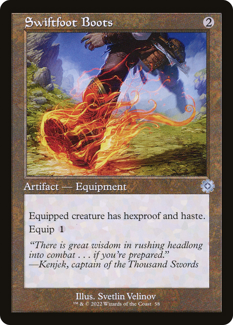 Swiftfoot Boots (Retro) (058) Foil - The Brothers' War Retro Artifacts