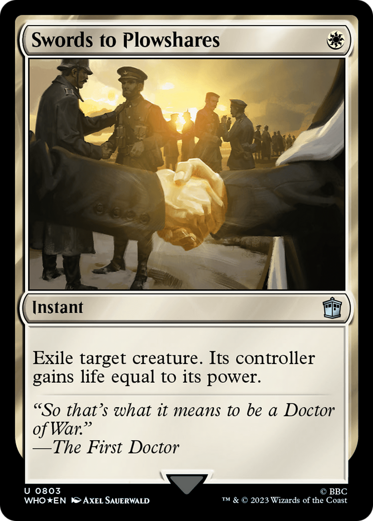 Swords to Plowshares (Surge Foil) (803) Foil - Doctor Who