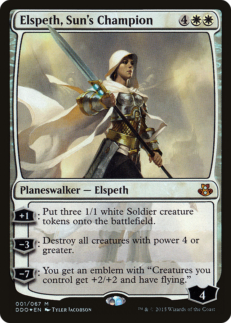 Elspeth, Sun's Champion (001) Foil - Duel Decks: Elspeth vs. Kiora