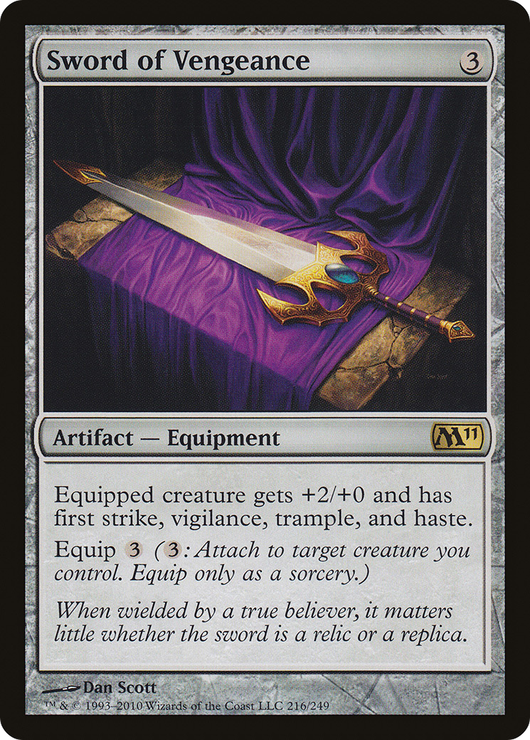 Sword of Vengeance (216) Foil - Magic 2011