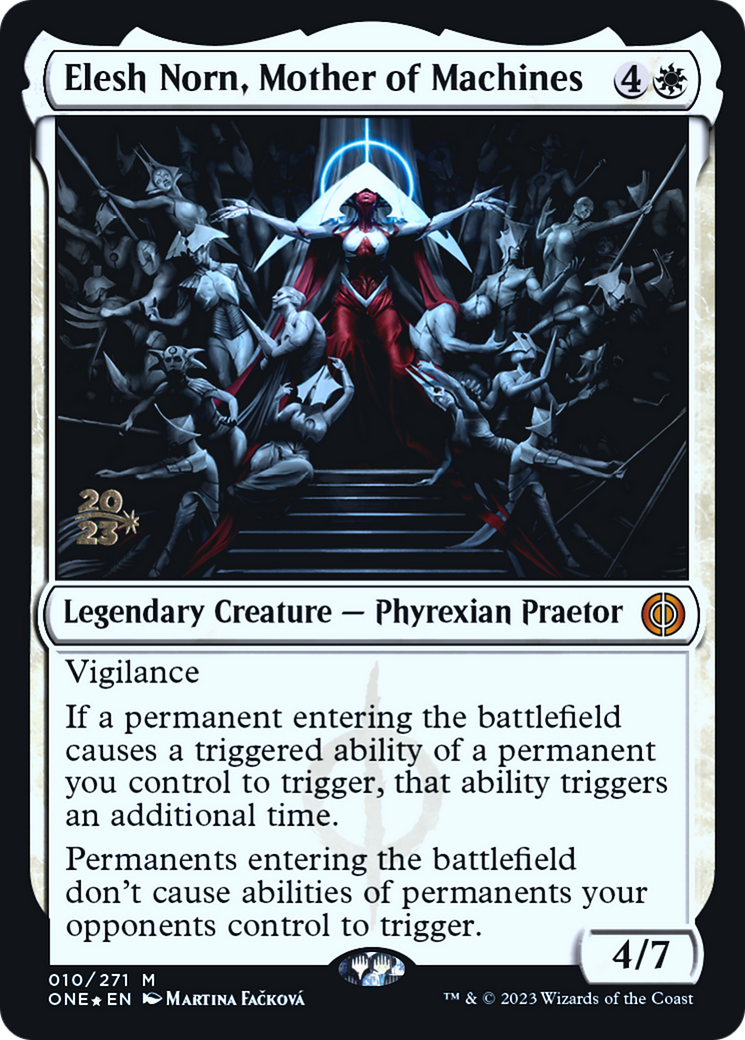 Elesh Norn, Mother of Machines (10s) Foil - Phyrexia: All Will Be One Promos