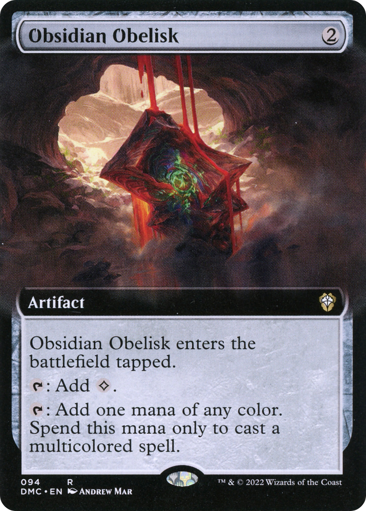 Obsidian Obelisk (Extended Art) (094) - Dominaria United Commander
