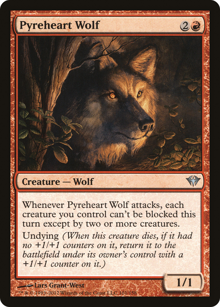 Pyreheart Wolf (101) Foil - Dark Ascension
