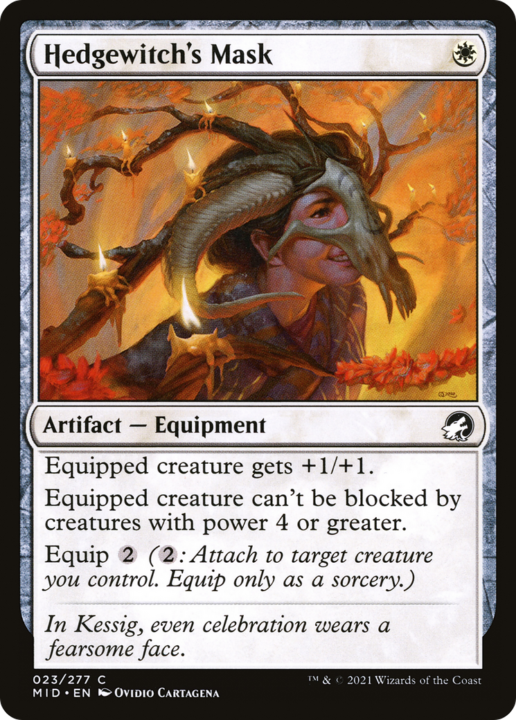 Hedgewitch's Mask (023) Foil - Innistrad: Midnight Hunt