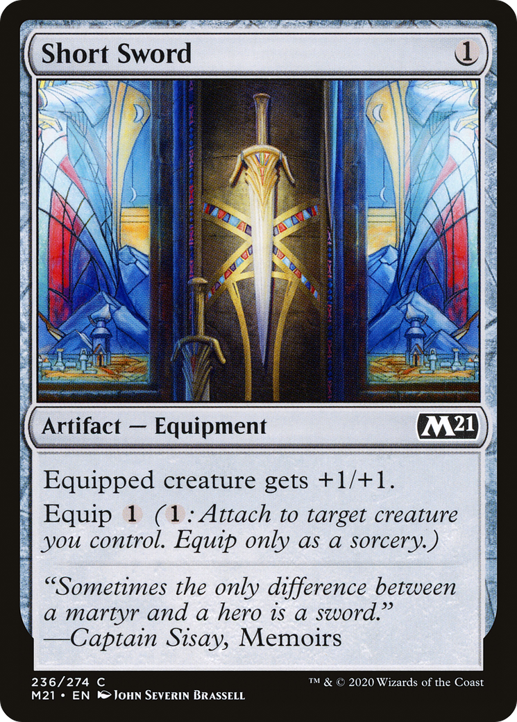 Short Sword (236) Foil - Core Set 2021