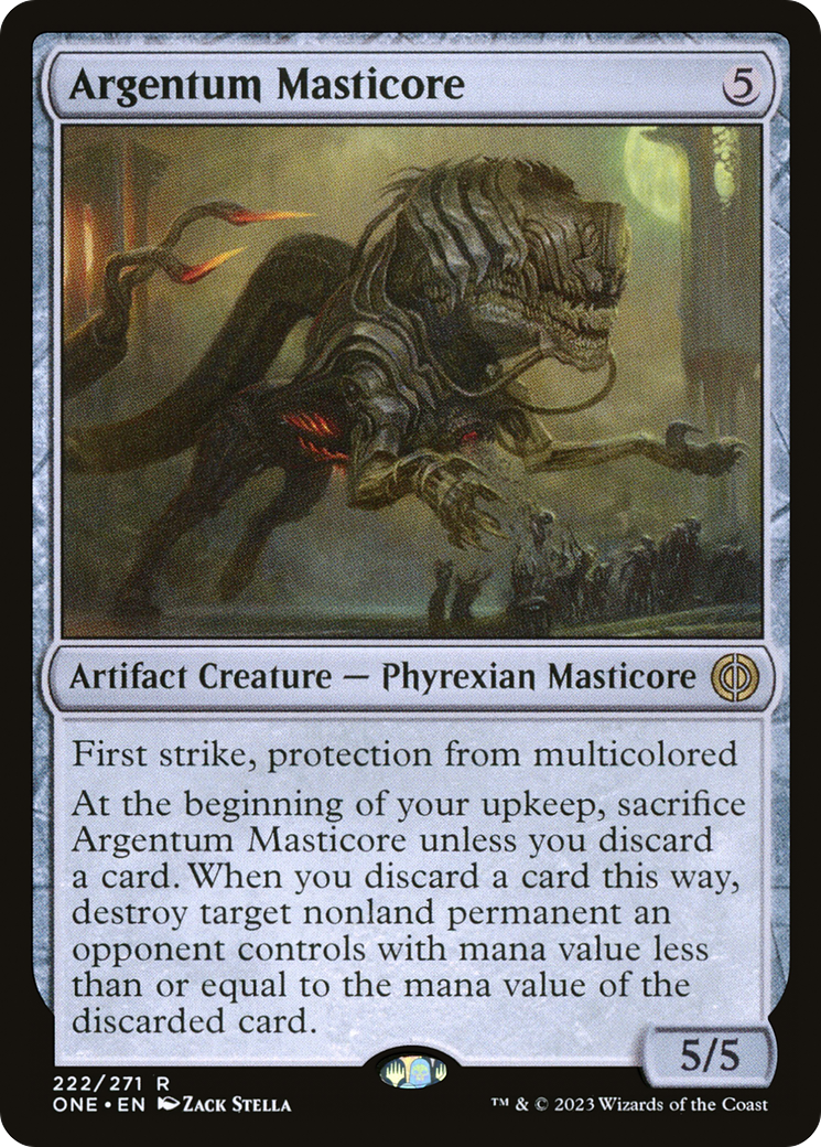 Argentum Masticore (222) - Phyrexia: All Will Be One