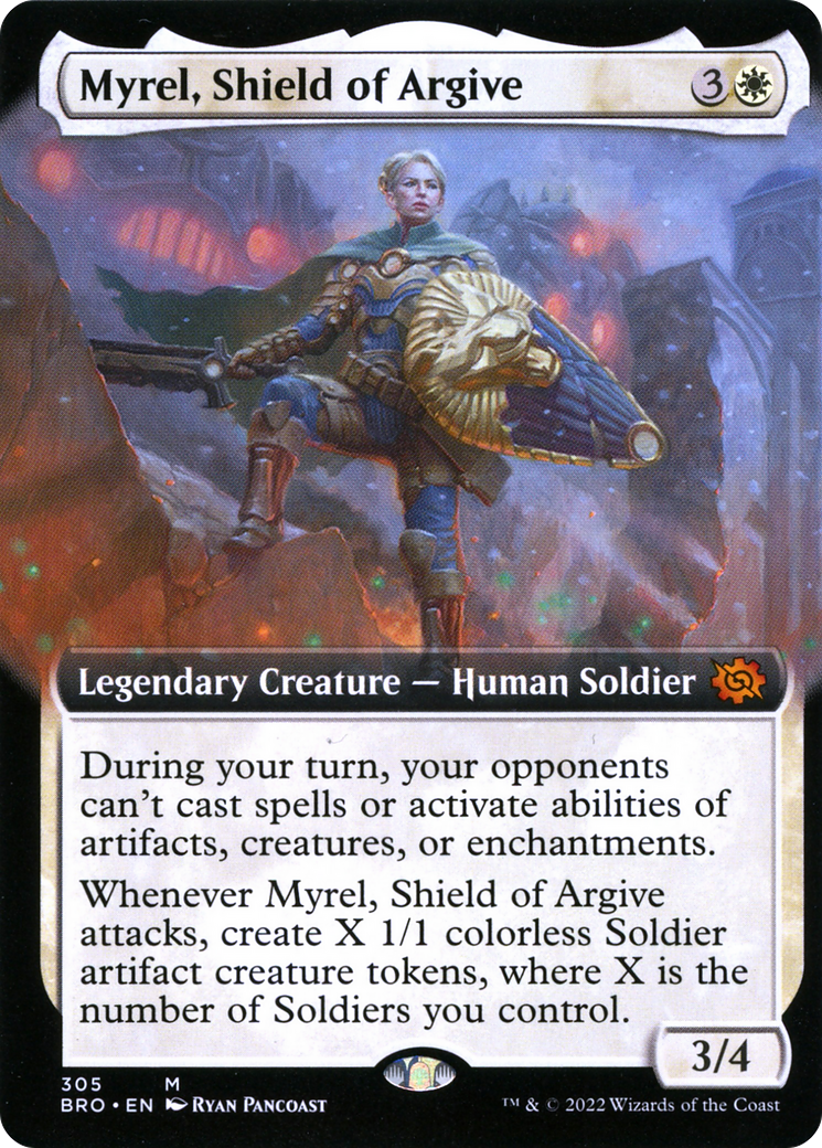 Myrel, Shield of Argive (Extended Art) (305) Foil - The Brothers' War