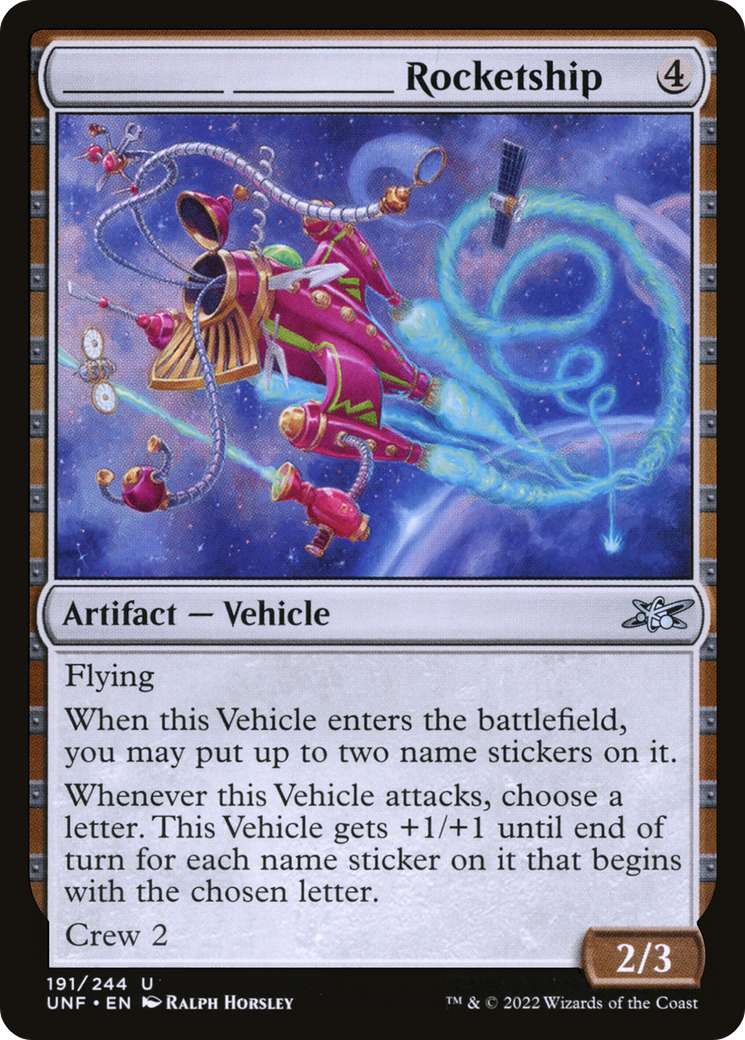 _______ _______ Rocketship (191) - Unfinity Foil