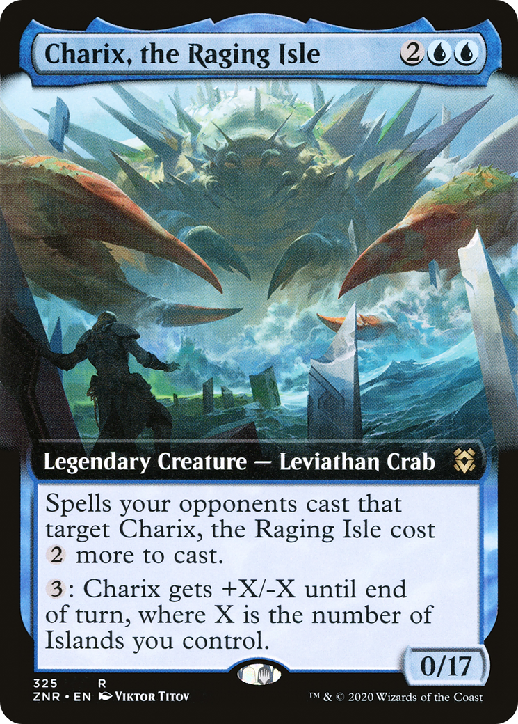 Charix, the Raging Isle (Extended Art) (325) Foil - Zendikar Rising