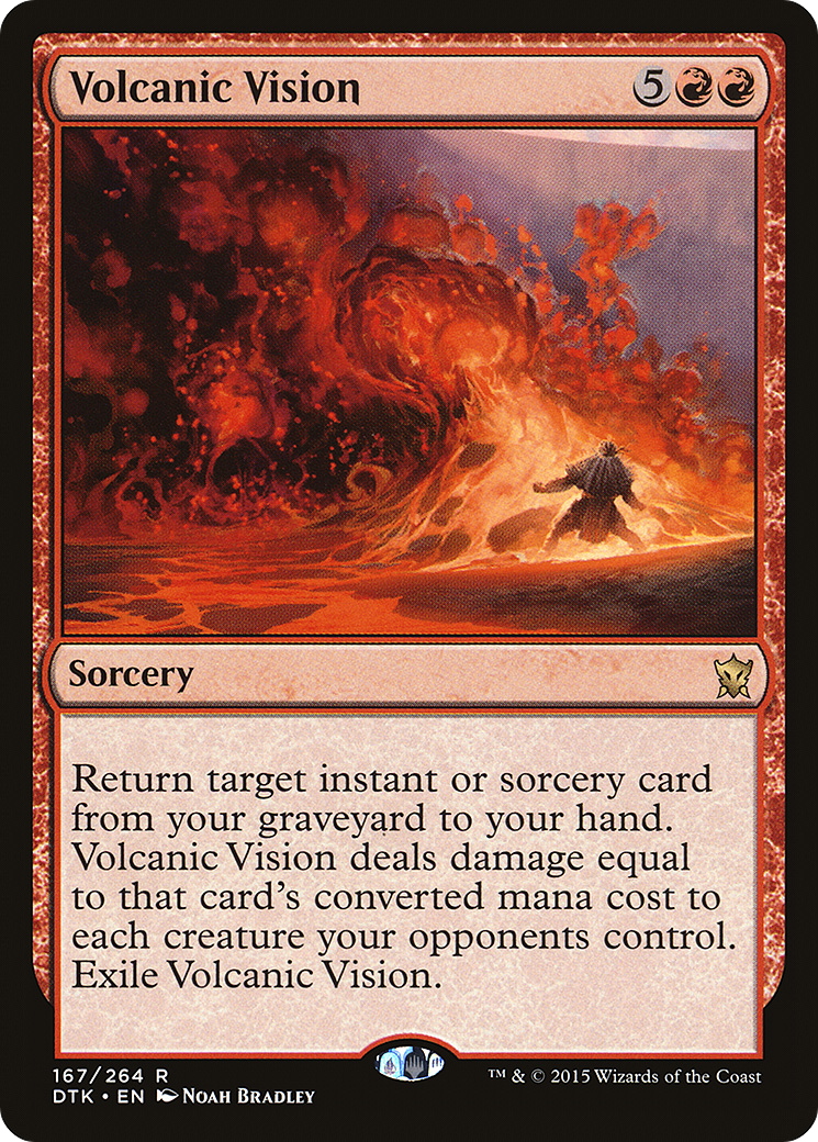 Volcanic Vision (167) Foil - Dragons of Tarkir