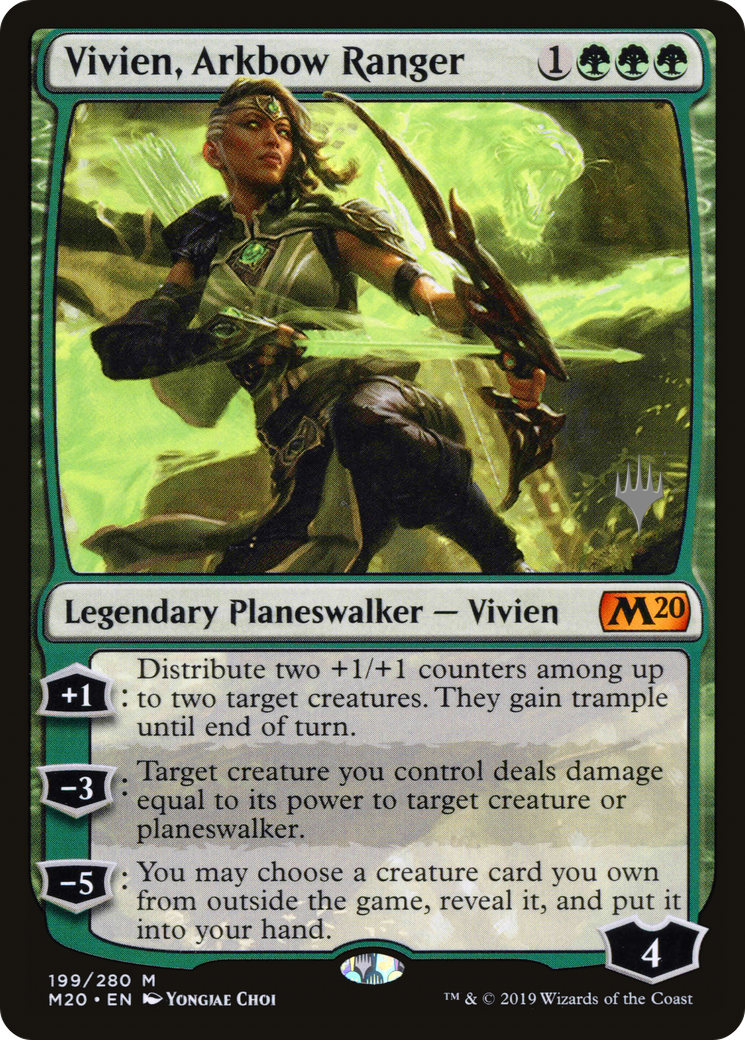 Vivien, Arkbow Ranger (199) Foil - Core Set 2020 Promos