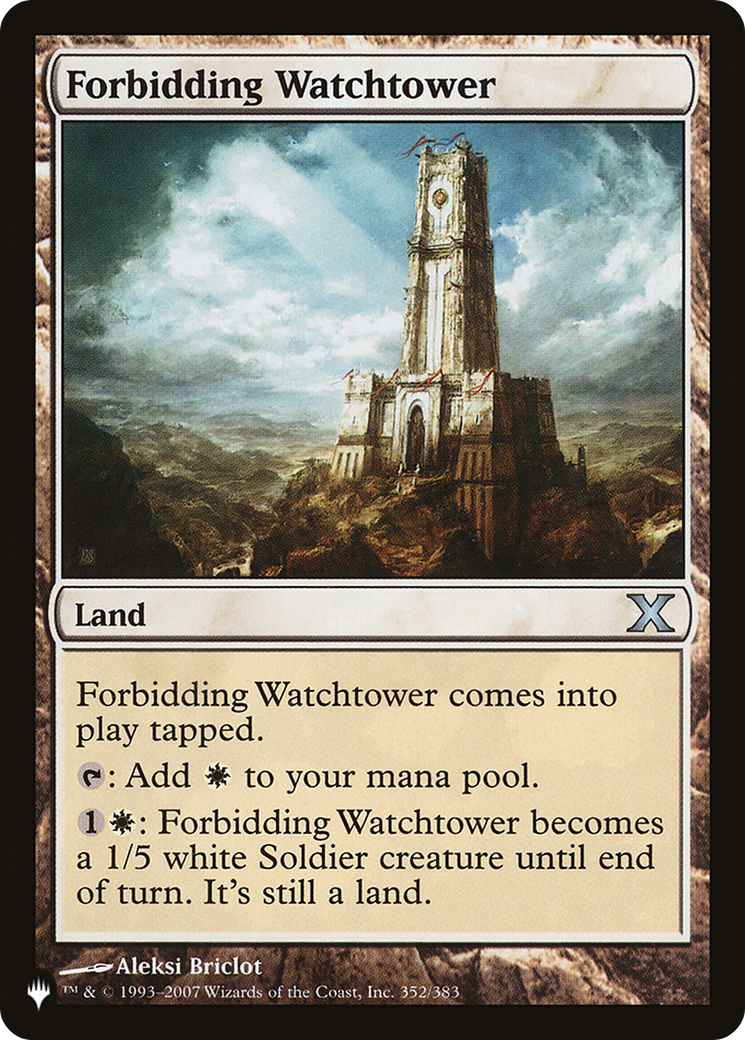 Forbidding Watchtower (10E-352) - The List