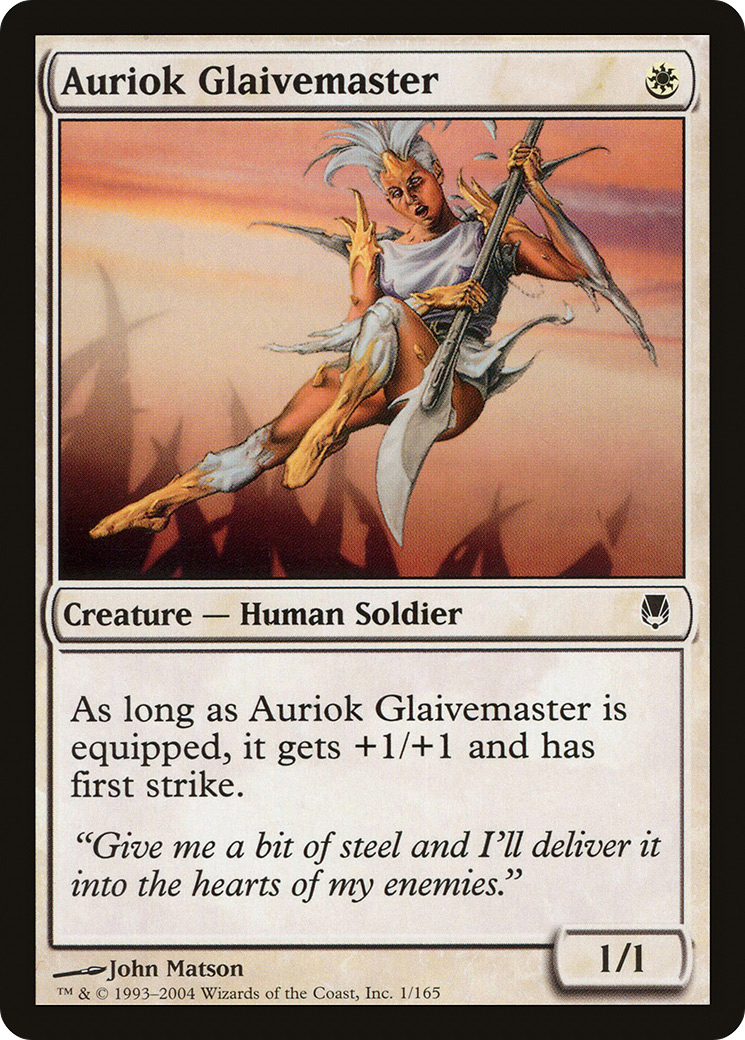 Auriok Glaivemaster (001) Foil - Darksteel