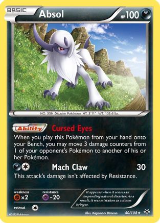 Absol (40) Reverse Holofoil - XY Roaring Skies