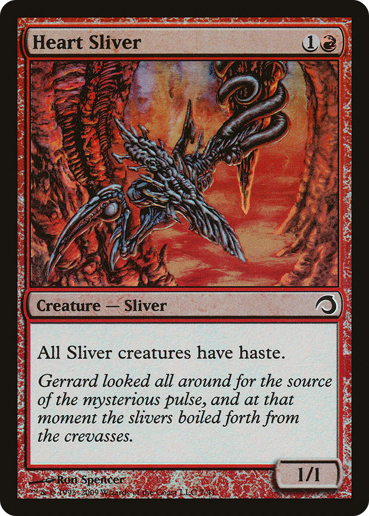 Heart Sliver (007) Foil - Premium Deck Series: Slivers