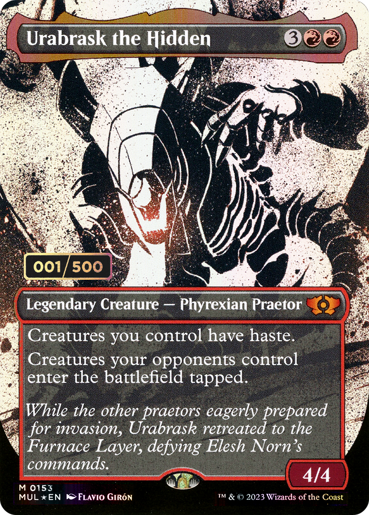 Urabrask the Hidden (Serial Numbered) (Showcase) (153) Foil - Multiverse Legends