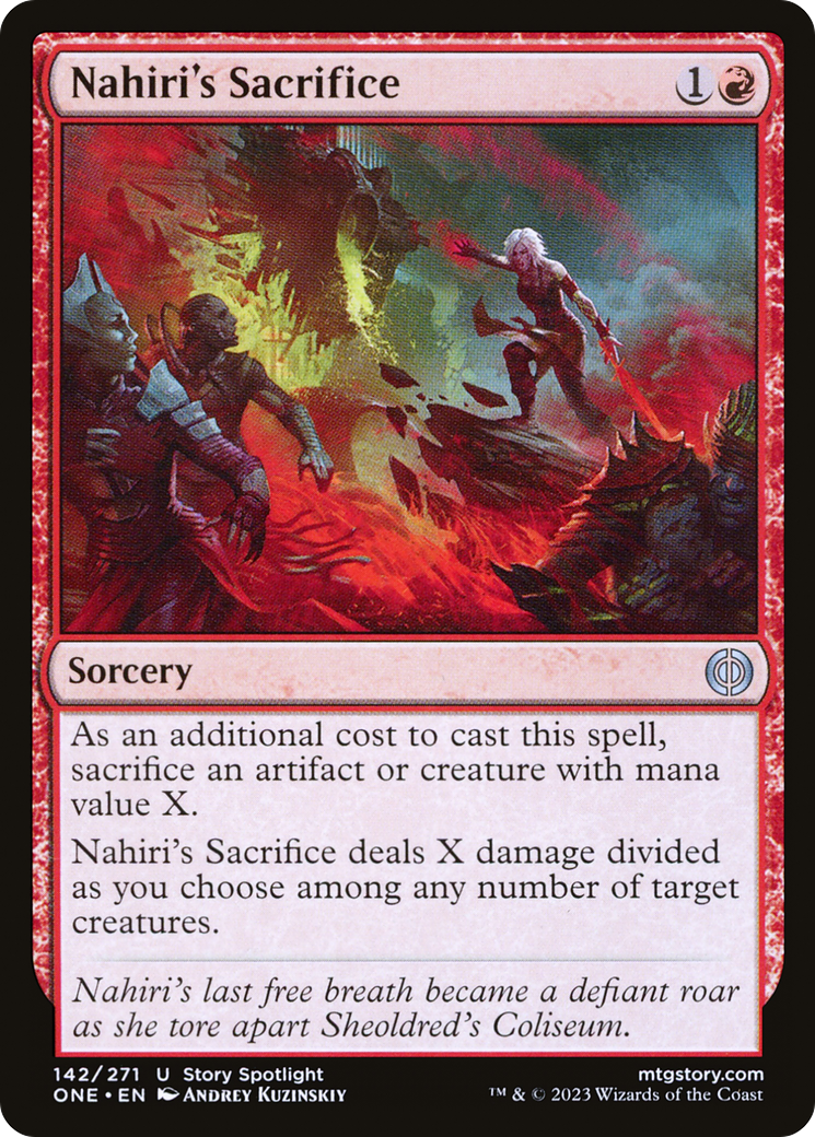 Nahiri's Sacrifice (142) Foil - Phyrexia: All Will Be One