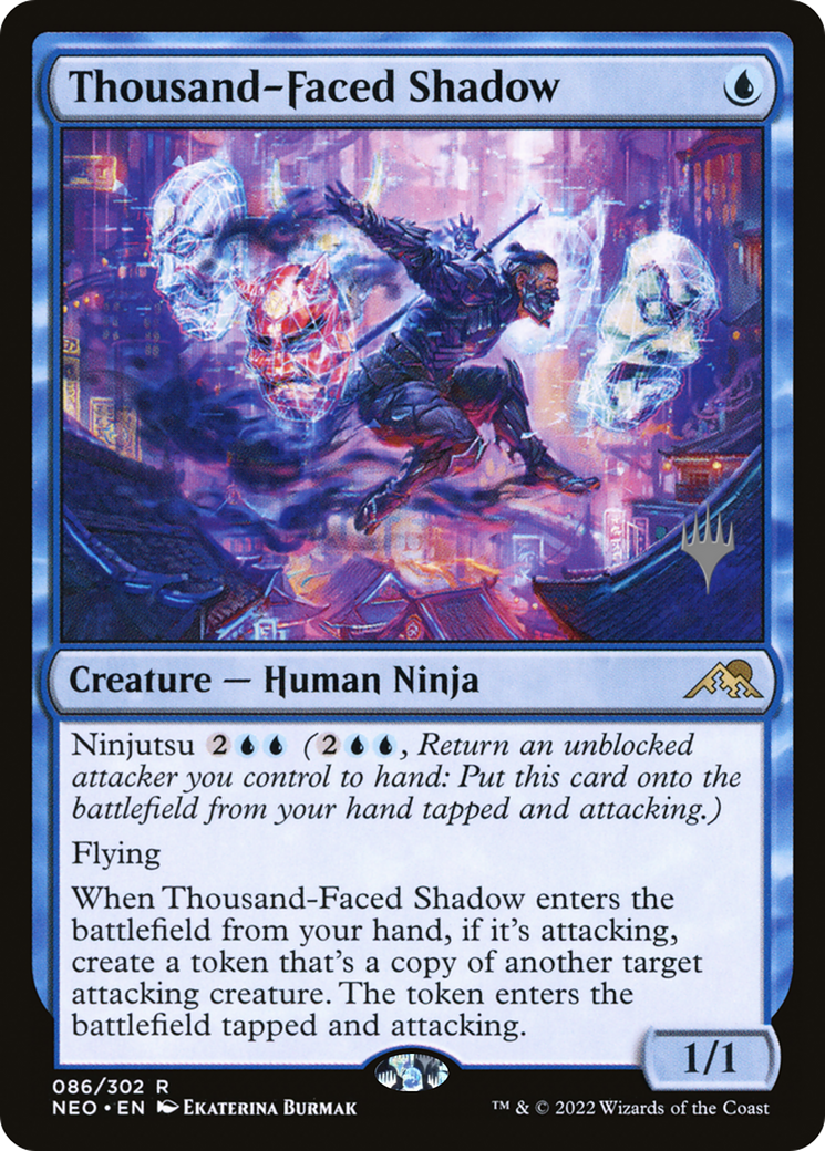Thousand-Faced Shadow (086) Foil - Kamigawa: Neon Dynasty Promos