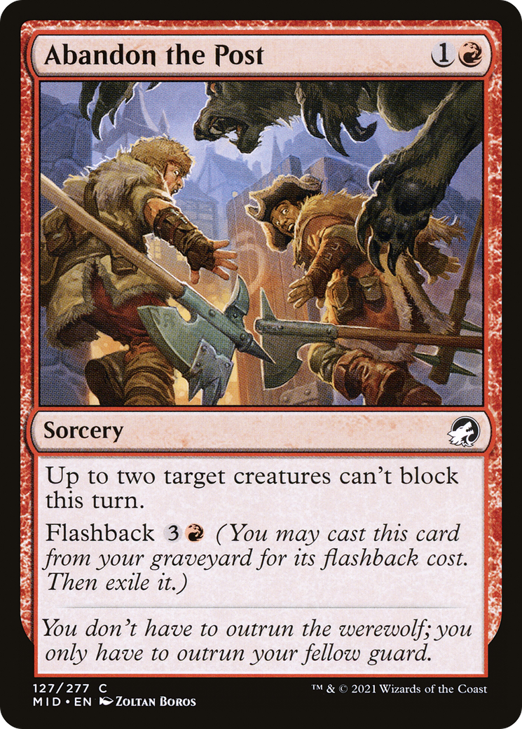 Abandon the Post (127) - Innistrad: Midnight Hunt