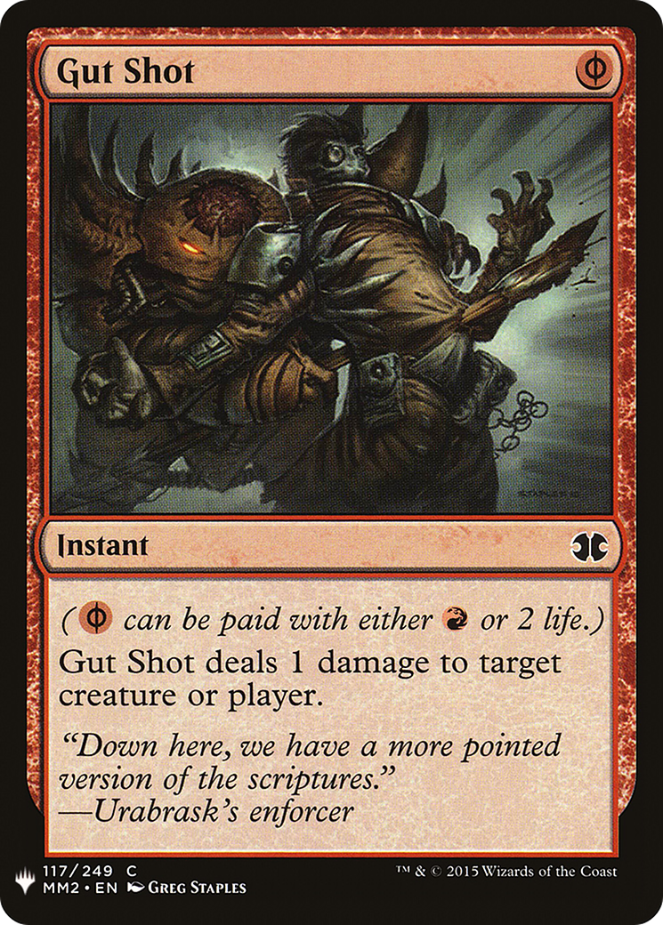 Gut Shot (MM2-117) - The List