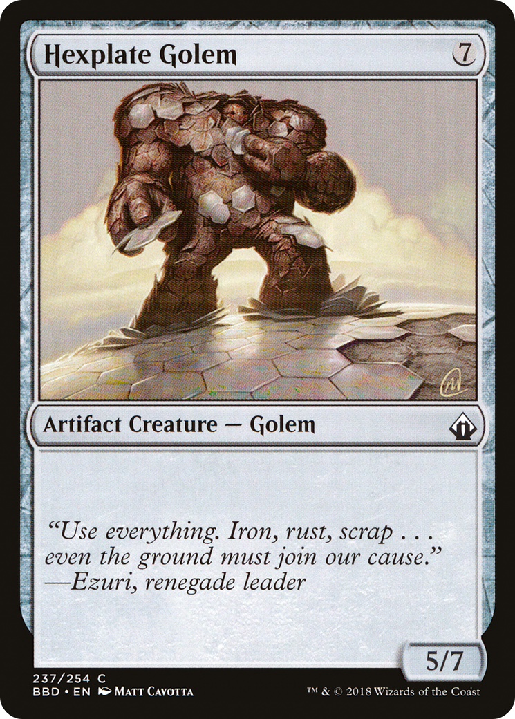 Hexplate Golem (237) - Battlebond