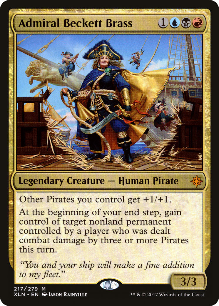 Admiral Beckett Brass (217) Foil - Ixalan