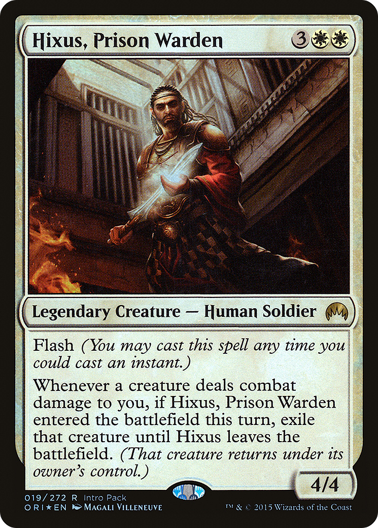 Hixus, Prison Warden (019) Foil - Magic Origins Promos